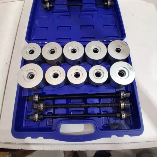 25PC ORION MOTOR TECH OMT UNIVERSAL BUSH BEARING REMOVAL TOOL SET/KIT - SILVER/BLUE image 3