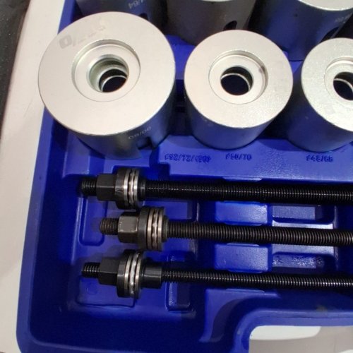 25PC ORION MOTOR TECH OMT UNIVERSAL BUSH BEARING REMOVAL TOOL SET/KIT - SILVER/BLUE image 6