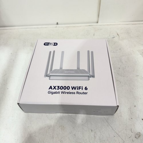 UEEVI WIFI 6 AX3000 GIGABIT DUAL-BAND WIRELESS ROUTER - DC 12 V 1A - WHITE (MODEL: WR3000K) image 5