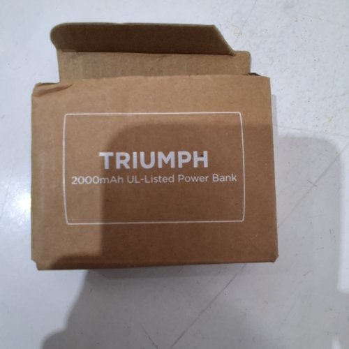 TRIUMPH POWER BANK - 2000 MAH - BLACK image 3