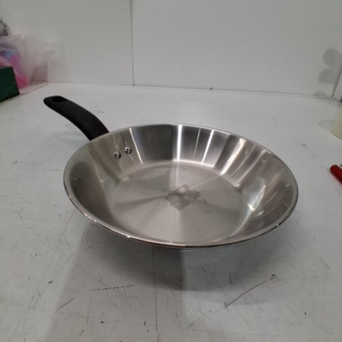 T-FAL SIMPLY COOK STAINLESS STEEL FRY PAN - 8.5" - SILVER/BLACK image 2