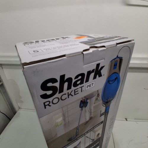 SHARK ROCKET PET ULTRA-LIGHT CORDED STICK & HANDHELD VACUUM CLEANER - BLUE & BLACK image 3