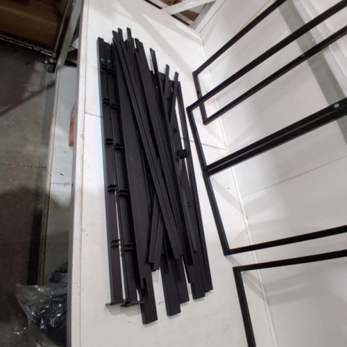 METAL BED FRAME HEAVY DUTY SLATS SUPPORT NO BOX SPRING NEEDED BEDFRAME - KING SIZE - BLACK (MODEL: XCH-007-K) image 3