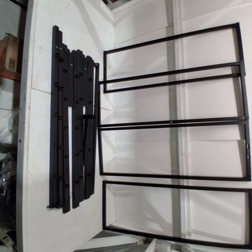 METAL BED FRAME HEAVY DUTY SLATS SUPPORT NO BOX SPRING NEEDED BEDFRAME - KING SIZE - BLACK (MODEL: XCH-007-K) image 5