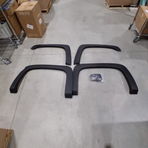 4PC FENDER FLARES COMAPTIBLE WITH 5.8FT GMC SILVERADO MODELS - BLACK (MODEL: Y205) image 3