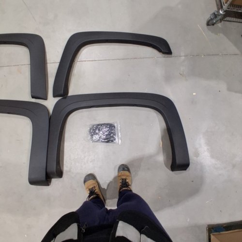 4PC FENDER FLARES COMAPTIBLE WITH 5.8FT GMC SILVERADO MODELS - BLACK (MODEL: Y205) image 5