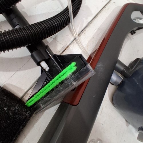 HOOVER POWERSCRUB DELUXE UPRIGHT CARPET CLEANER WITH SPIN SCRUB, MULTI‑DIRECTIONAL BRUSHES, DUAL‑TANK SYSTEM, HEAT FORCE RAPID‑DRY, AND AUTOMATIC DETERGENT MIXING - 20FT CORD - RED/GREY (MODEL: FH50150VCD) image 6