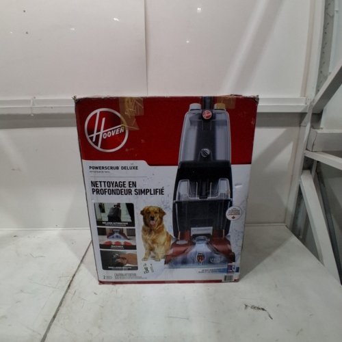 HOOVER POWERSCRUB DELUXE UPRIGHT CARPET CLEANER WITH SPIN SCRUB, MULTI‑DIRECTIONAL BRUSHES, DUAL‑TANK SYSTEM, HEAT FORCE RAPID‑DRY, AND AUTOMATIC DETERGENT MIXING - 20FT CORD - RED/GREY (MODEL: FH50150VCD) image 8