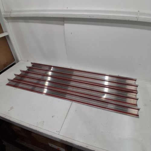 5PK STAINLESS STEEL 90-DEGREE CORNER GUARDS - 48" X 2" X 2" image 2