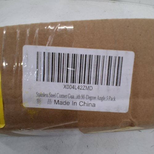 5PK STAINLESS STEEL 90-DEGREE CORNER GUARDS - 48" X 2" X 2" image 4