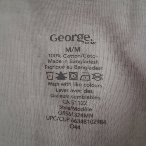 3PK GEORGE COTTON TANK TOPS - MEDIUM - BLACK AND WHITE (STYLE: GRS61324MN) image 2
