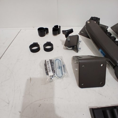 DUAL MONITOR ARM WITH POLE FOR 17-32" SCREENS - GREY image 4