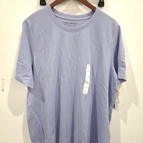 WOMEN'S LANE BRYANT CREW NECK TEE - 2X - PURPLE VIOLET (STYLE: ADELAIDE LB0082) image 2
