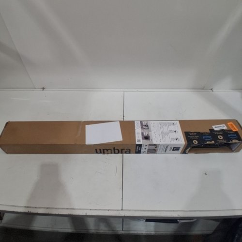 UMBRA TWILIGHT DOUBLE WRAP AROUND BLACKOUT WINDOW CURTAIN ROD - 30"- 84" - BLACK image 3