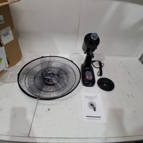 AOTTOP OSCILLATING WALL MOUNT FAN - 16" - BLACK image 3