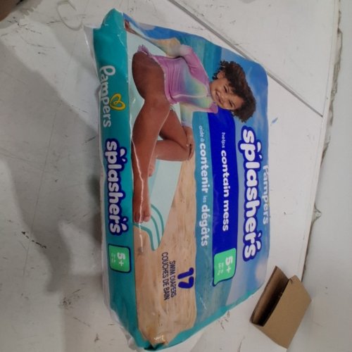 17PK PAMPERS SPLASHERS DISPOSABLE SWIM DIAPERS - SIZE 5+ image 2