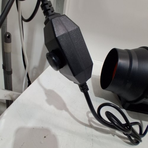 VEVOR VARIABLE SPEED INLINE DUCT VENTILATION FAN - 6" / 400CFM - BLACK (MODEL: BT-FL18A) image 2