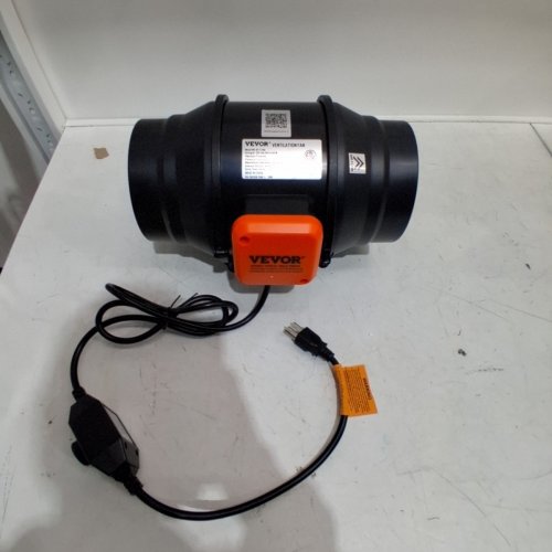 VEVOR VARIABLE SPEED INLINE DUCT VENTILATION FAN - 6" / 400CFM - BLACK (MODEL: BT-FL18A) image 4