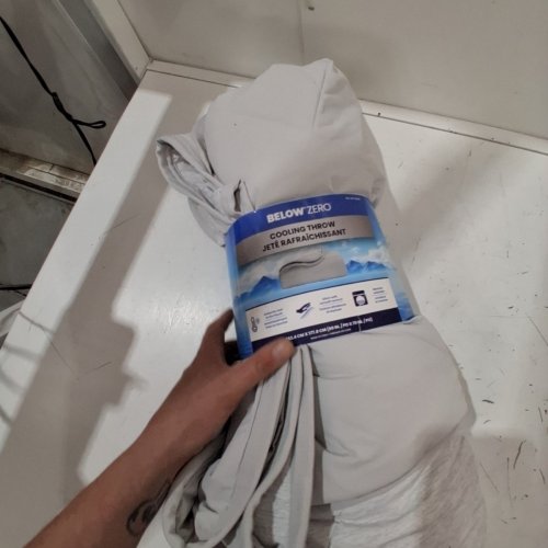 BELOW ZERO COOLING THROW BLANKET - 60" X 70" - GREY (MODEL: 1991350) image 3