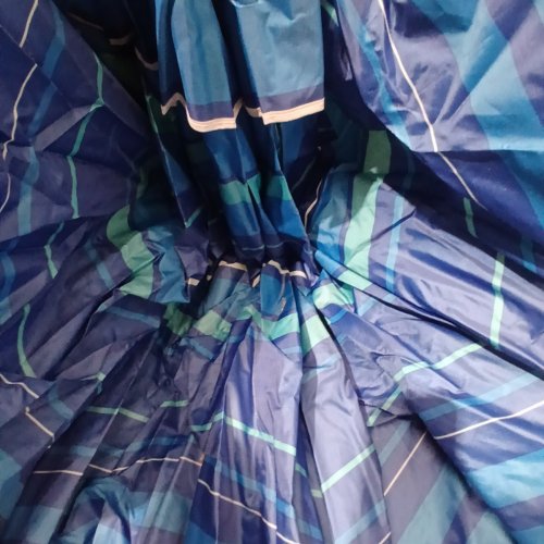 OUTDOOR MASTER BEACH UMBRELLA WITH TILT & 44 LBS SANDBAG - 7.2FT - UPF50+ - BLUE STRIPED (MODEL: 801419) image 3
