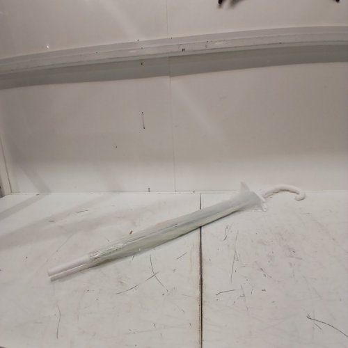 BUBBLE CLEAR UMBRELLA - 32" - CLEAR/WHITE image 2