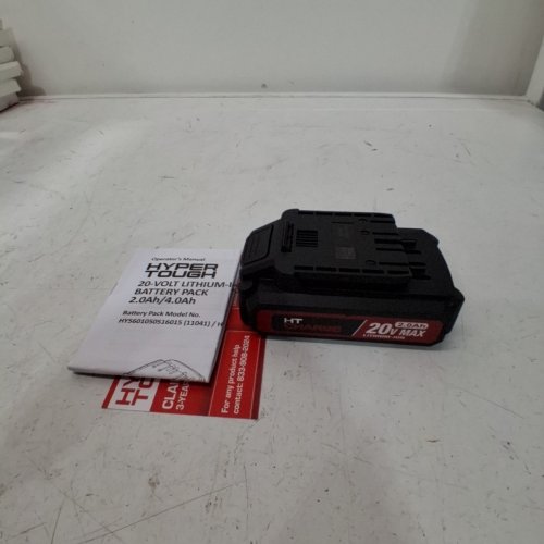 HYPER TOUGH LITHIUM-ION BATTERY - 20V\2.0AH - BLACK image 3