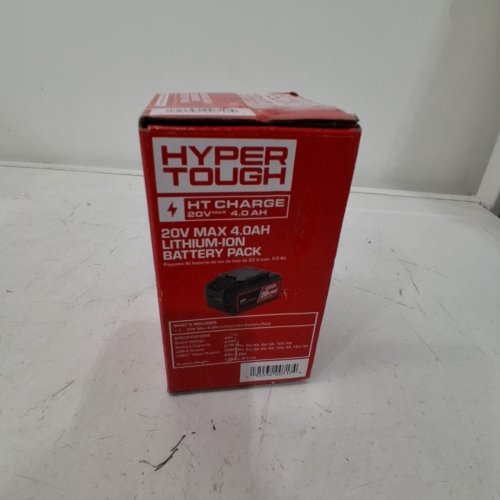 HYPER TOUGH LITHIUM-ION BATTERY - 20V\2.0AH - BLACK image 4
