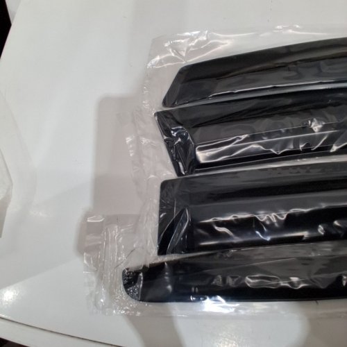 EXTRA DURABLE OUTSIDE MOUNT UV PROTECTION RAIN GUARD VISOR - FITS 2019-2024 KIA FORTE- BLACK (MODEL: WV94190-MU) image 2