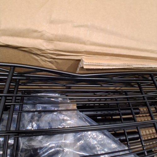 REIBII ADJUSTABLE OUTDOOR METAL STORAGE SHELVES - 24“ X 14" X 71” - BLACK (MODEL: RBBT6LM75L) image 5