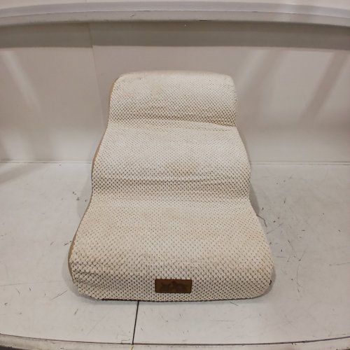 COZY KISS 3 STEP PET STAIRS FOR SMALL DOGS AND CATS WITH REMOVABLE WASHABLE COVER - 15.7" - BEIGE (MODEL: COZYKISS2024C) image 2