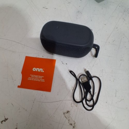 ONN. SMALL BLUETOOTH RUGGED SPEAKER WITH PARTY SYNC MODE - UP TO 10 HOURS OF PLAYTIME - GREY (MODEL: AAGRY100081918) image 3