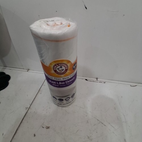 ARM & HAMMER SOFT JUST LIKE DOWN SLEEP PILLOW - QUEEN - WHITE/ORANGE image 2