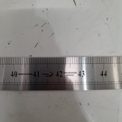 SWORDFISH HEAVY DUTY PERCISION RULER - 48" - SILVER image 2