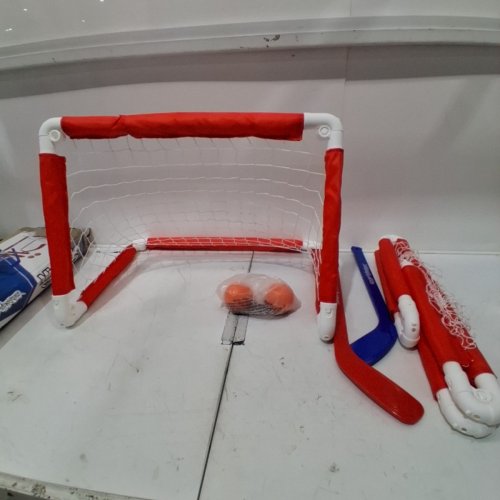 6PC ROAD WARRIOR FOLDING MINI HOCKEY SET - 24" X 11" - RED/BLUE - (MODEL: ROA-HOC-HIABS-R) image 3