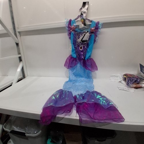 RUBIES WOMENS LITTLE MERMAID COSTUME - LARGE- BLUE AND PURPLE image 3
