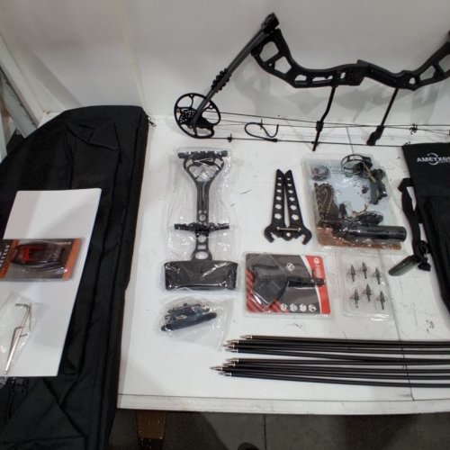 AMEYXGS ARCHERY COMPOUND HUNTING BOW KIT WITH ACCESSORIES - 30LBS TO 50LBS 310FPS - BLACK (MODEL:AMEYXGS-8) image 5