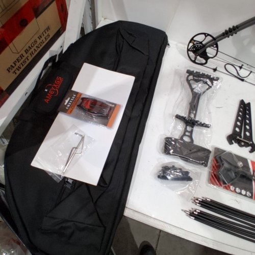 AMEYXGS ARCHERY COMPOUND HUNTING BOW KIT WITH ACCESSORIES - 30LBS TO 50LBS 310FPS - BLACK (MODEL:AMEYXGS-8) image 6