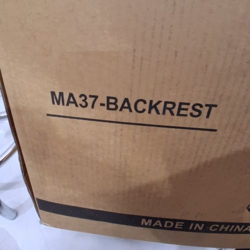 HIGH-BACK SADDLE OFFICE STOOL CHAIR - HEIGHT ADJUSTABLE WITH SWIVEL - KHAKI (MODEL: MA37-BACKREST) image 2