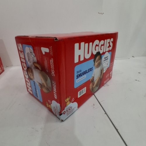 96PK HUGGIES LITTLE SNUGGLERS DISPOSABLE BABY DIAPERS - SIZE 1 (UP TO 14LBS) image 2