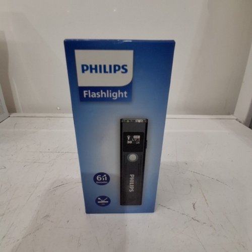 PHILIPS BRIGHT TACTICAL TORCH FLASHLIGHT - 30 LM - BLACK (MODEL: SFL6256) image 2