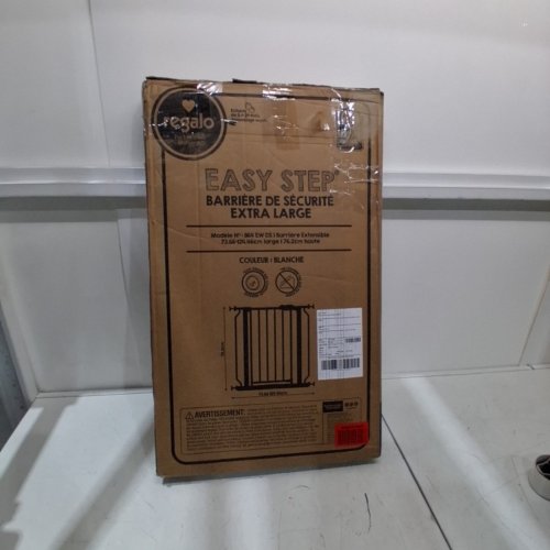 REGALO EASY STEP EXTRA WIDE BABY GATE - 30" X 29"-49" - WHITE (MODEL: 1164 EW DS) image 3
