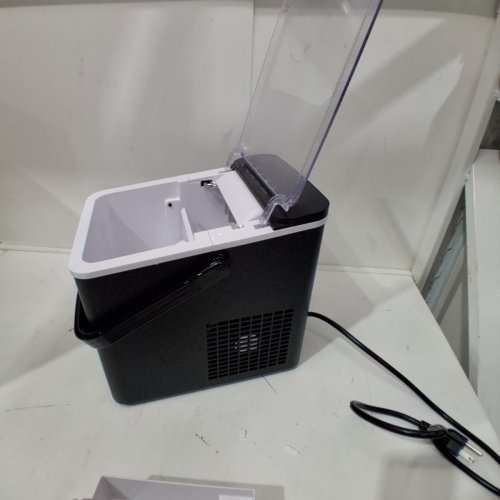 EUHOMY COUNTERTOP ICE MAKER WITH ICE SCOOP AND BASKET - MAKES 26.5LB / DAY - BLACK (MODEL: IM021-B1) image 5