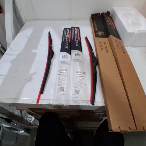 POWERSTOP WINDSHIELD WIPER BLADES - BLACK / RED (MODEL: PC-20-1 / PC-19-1) image 3