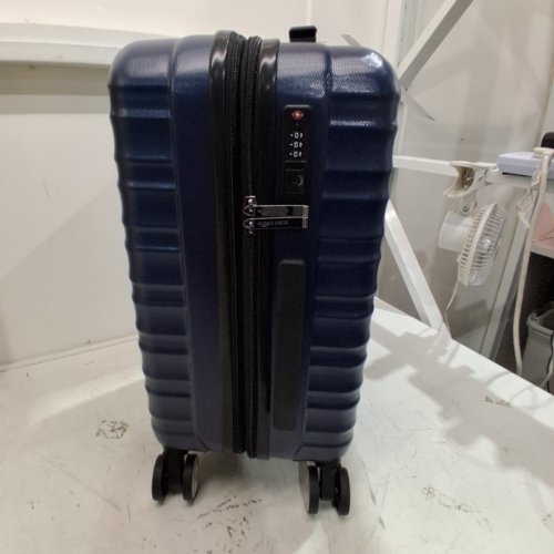 AMAZON BASICS HARDSIDE EXPANDABLE CARRY ON SPINNER TRAVEL LUGGAGE SUITCASE - 21" - BLUE image 3