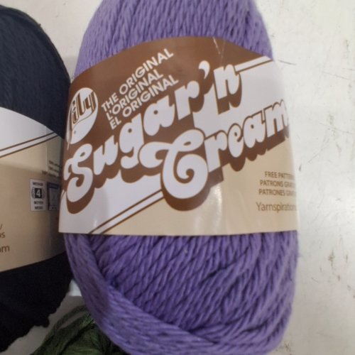 5 ASSORTED LILY SUGAR 'N CREAM ORIGINAL SOLID YARN - 120 YARD/EACH - MULTI-COLOURS image 2