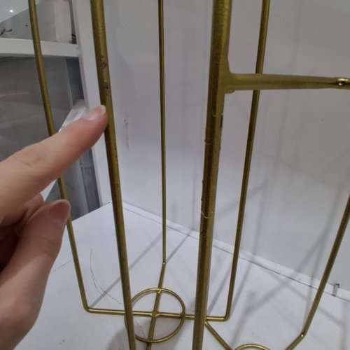 3PC THE CRAFT TOUCH METAL IRON PLANTERS WITH STANDS - GOLD (ITEM: TCT-MP-GD-1000) image 6