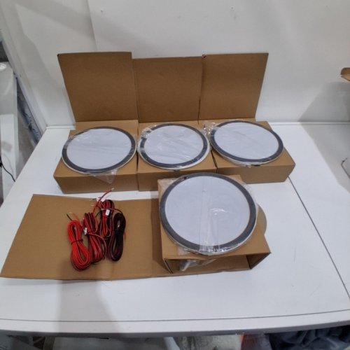 4PK HERDIO IN WALL IN CEILING SPEAKERS - 8" 800 WATTS - WHITE image 2