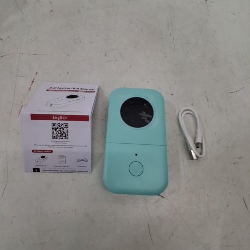PHOMEMO PORTABLE LABEL MAKER MACHINE WITH TAPE - TEAL (MODEL:D30) image 3