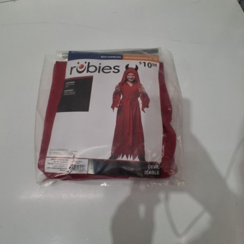 KID'S RUBIES DEVIL COSTUME - MEDIUM - RED (STYLE: DEVIL) image 2