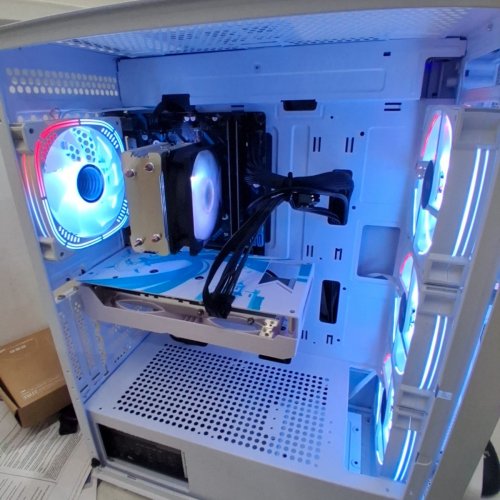 STGAUBRON GAMING PC DESKTOP WITH KEYBOARD AND MOUSE SET | INTEL CORE I7-4770 CPU @ 3.40GHZ | RADEON RX 7600 | 16GB RAM DDR3, 512GB SSD | WINDOWS 11 HOME - WHITE image 9